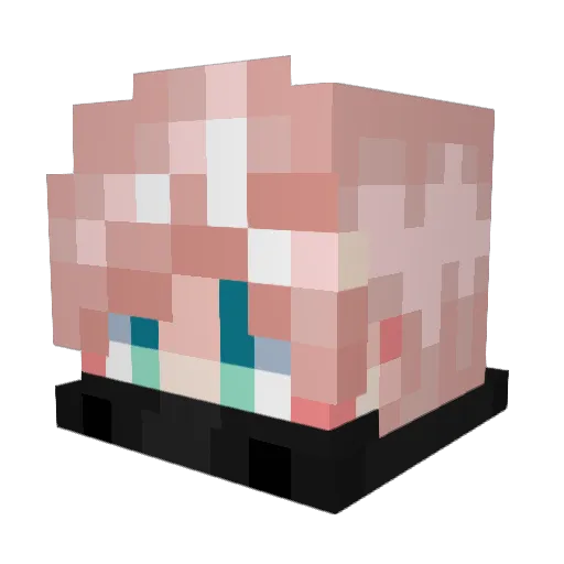 1KOLO_GAMERS1 Minecraft avatar head, 3D render