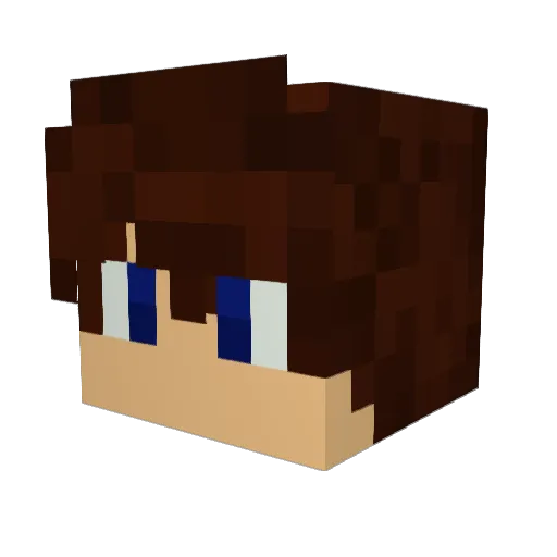 1KSieger Minecraft avatar head, 3D render