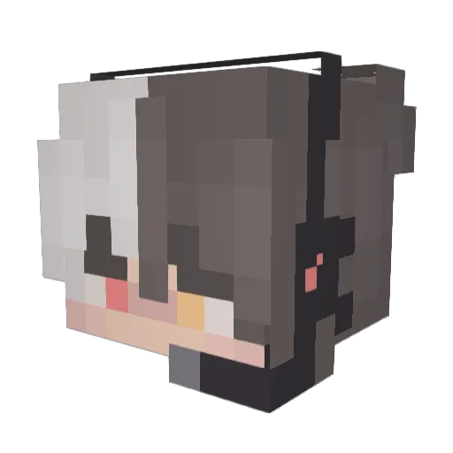 1Kai1 Minecraft avatar head, 3D render