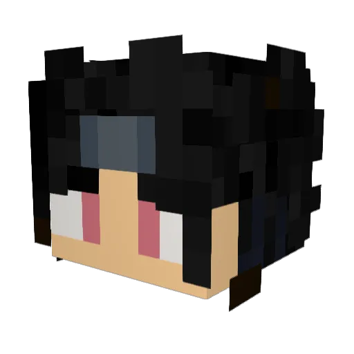 1Kasper1 Minecraft avatar head, 3D render