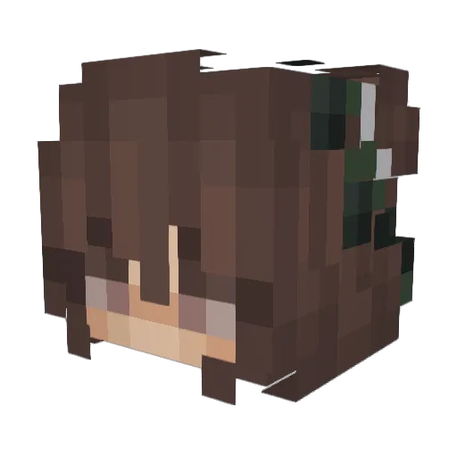 1KateRimi1 Minecraft avatar head, 3D render