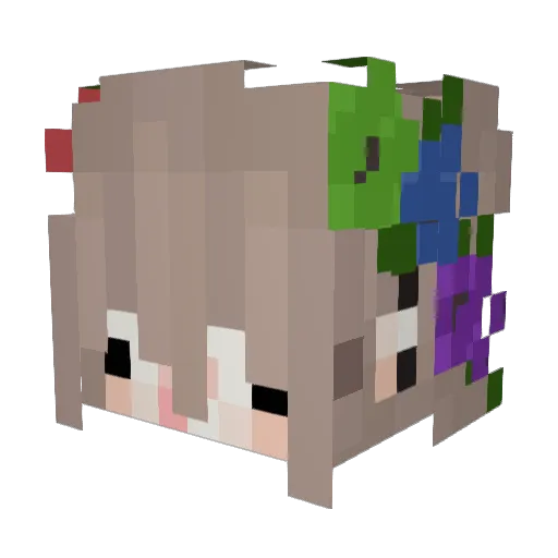 1Kautz_ Minecraft avatar head, 3D render