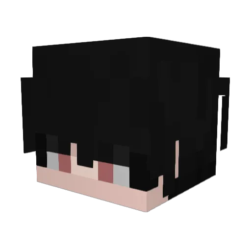 1KenA Minecraft avatar head, 3D render