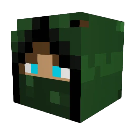 1Killer1000 Minecraft avatar head, 3D render