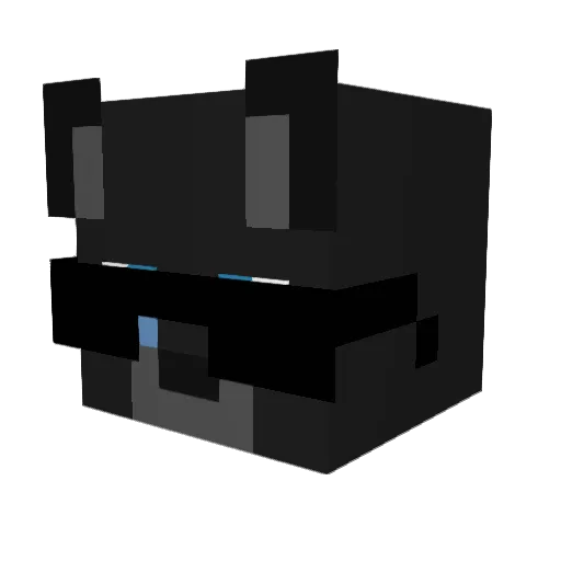 1Kiwi Minecraft avatar head, 3D render