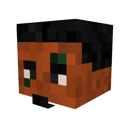 1Klance Minecraft avatar head, 3D render