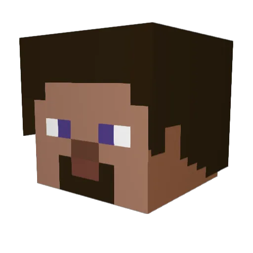1Kriminell Minecraft avatar head, 3D render