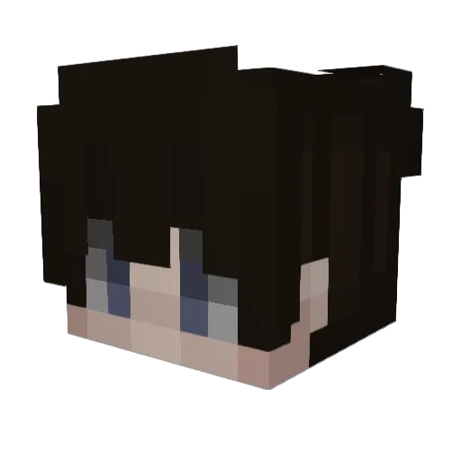 1Ky__ Minecraft avatar head, 3D render