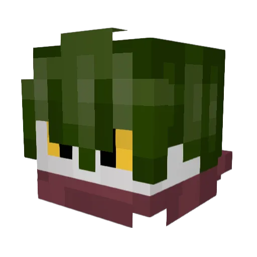1Lado Minecraft avatar head, 3D render