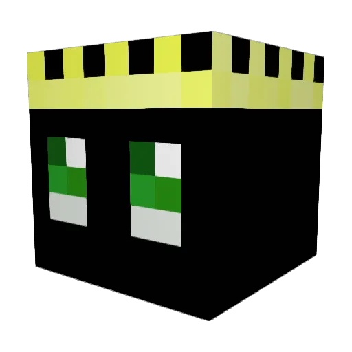 1LamaKing Minecraft avatar head, 3D render