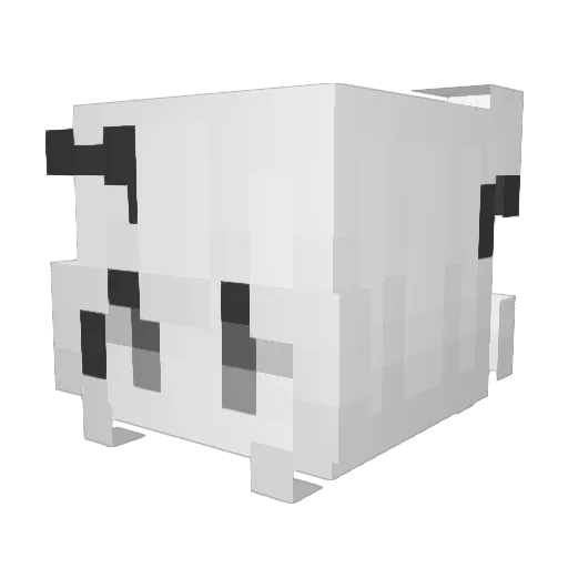 1LanAi Minecraft avatar head, 3D render