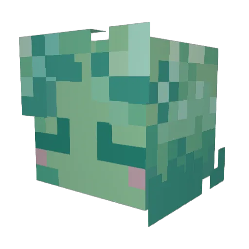 1Lewa Minecraft avatar head, 3D render