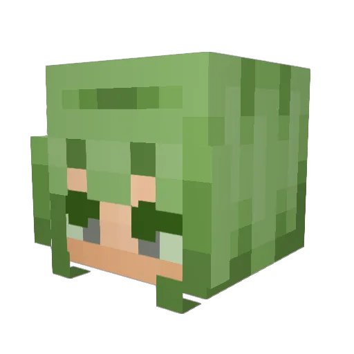 1Link4 Minecraft avatar head, 3D render