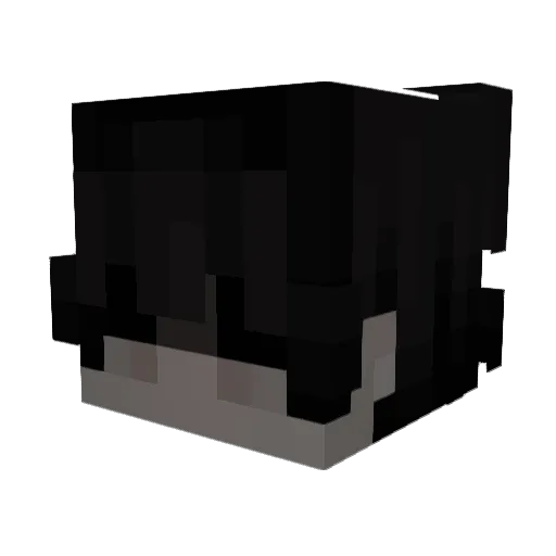 1Loner Minecraft avatar head, 3D render