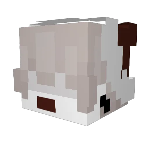 1Luchitoo Minecraft avatar head, 3D render