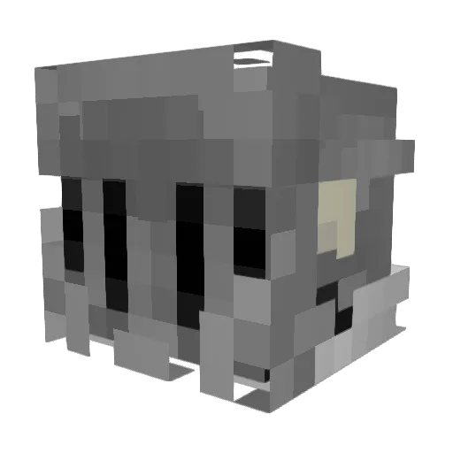 1LuckyStrike Minecraft avatar head, 3D render