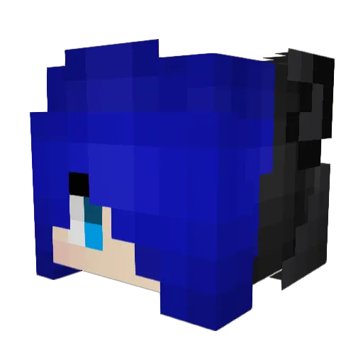 1MORDE1 Minecraft avatar head, 3D render