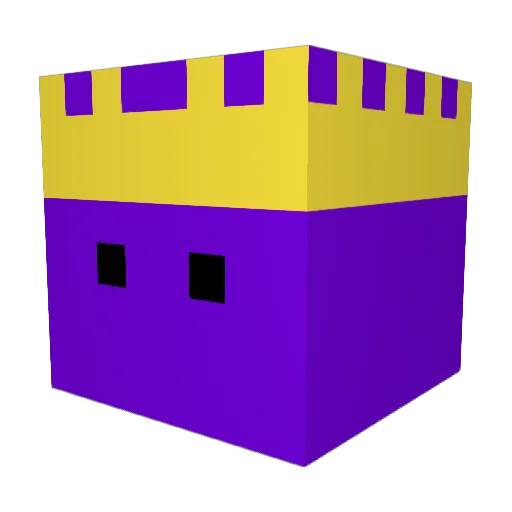 1Man_Show Minecraft avatar head, 3D render