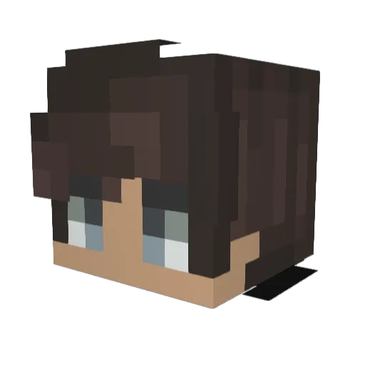 1MaxaM1 Minecraft avatar head, 3D render