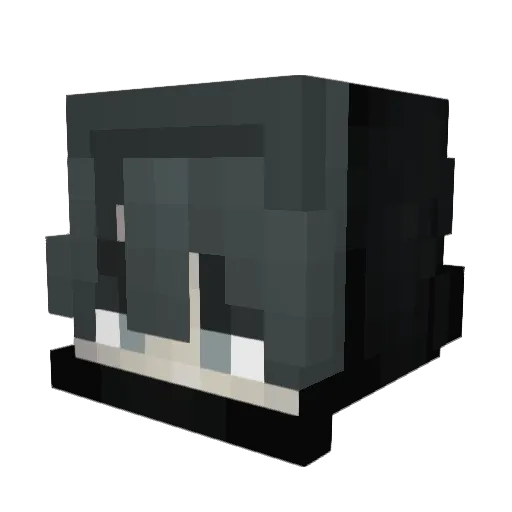 1Methode Minecraft avatar head, 3D render