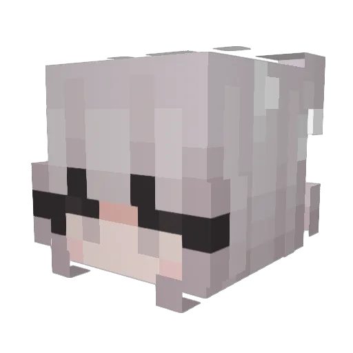 1Mk_94t8wttr Minecraft avatar head, 3D render