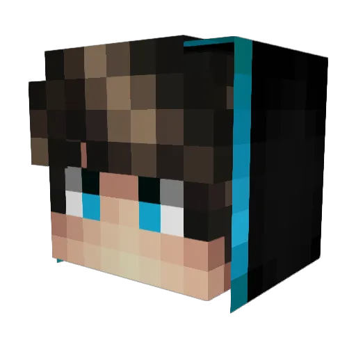 1MorDan Minecraft avatar head, 3D render