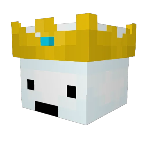 1Mostyy Minecraft avatar head, 3D render