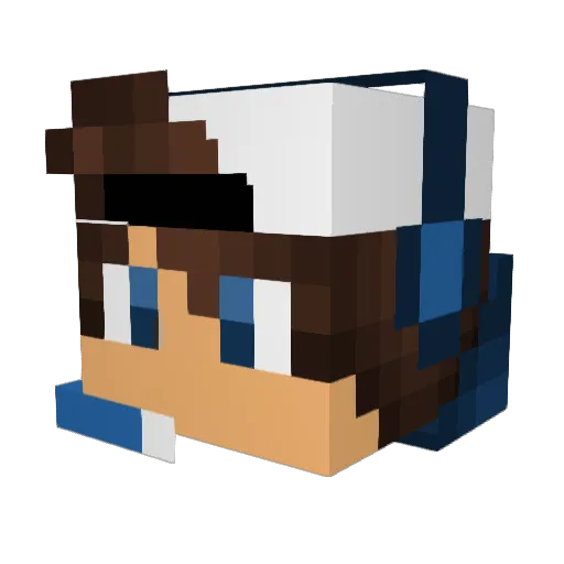 1Mr_Isaac1 Minecraft avatar head, 3D render