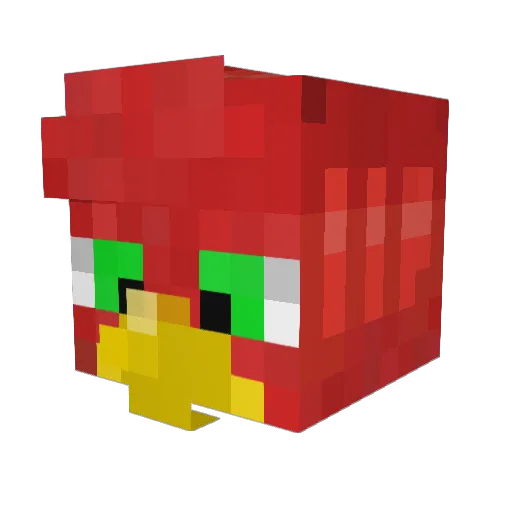 1NACCI0 Minecraft avatar head, 3D render