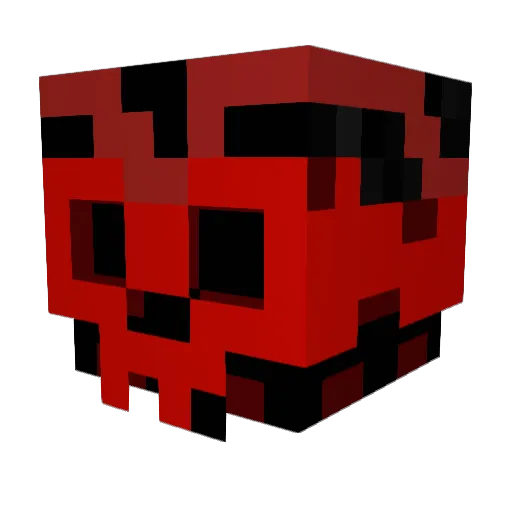 1NSTAK1LL Minecraft avatar head, 3D render