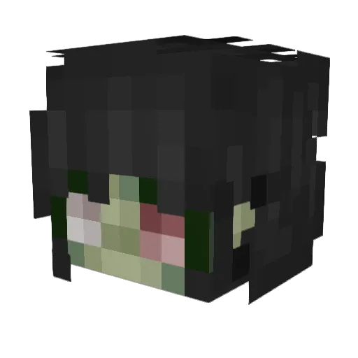1Nachtherz Minecraft avatar head, 3D render