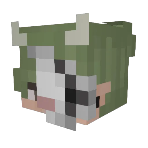 1Neku_ Minecraft avatar head, 3D render
