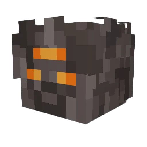 1Nunun Minecraft avatar head, 3D render