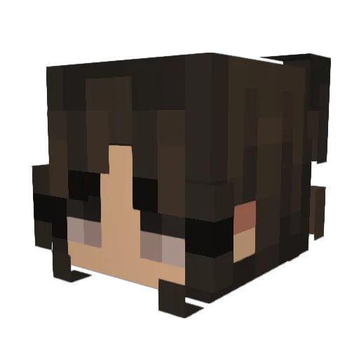 1Nutx Minecraft avatar head, 3D render