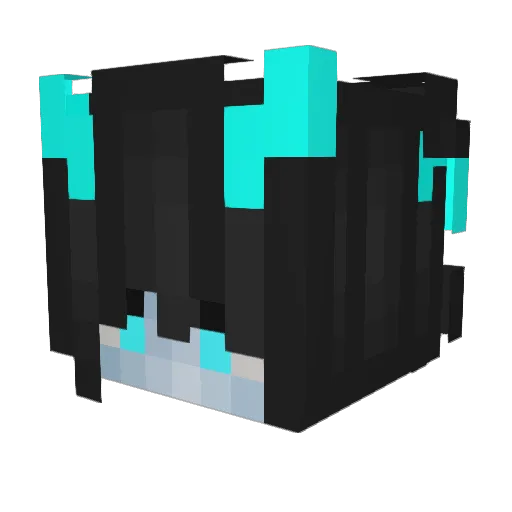 1OProzent Minecraft avatar head, 3D render