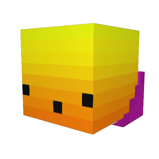 1PeaPod Minecraft avatar head, 3D render