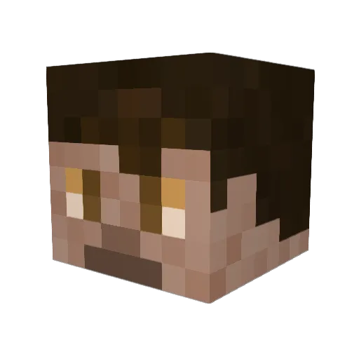 1Phantom9 Minecraft avatar head, 3D render
