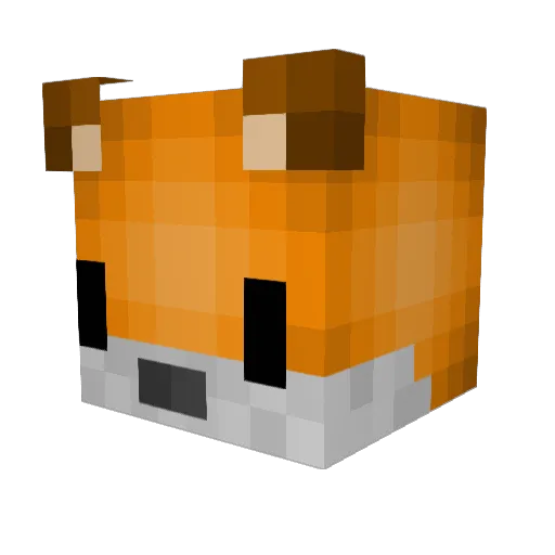 1Pi_x_el1 Minecraft avatar head, 3D render