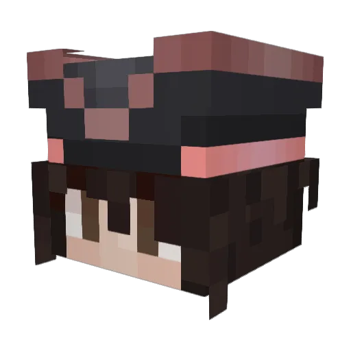 1Princ3ss Minecraft avatar head, 3D render