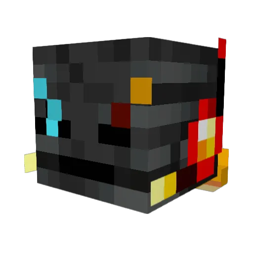 1R4N Minecraft avatar head, 3D render