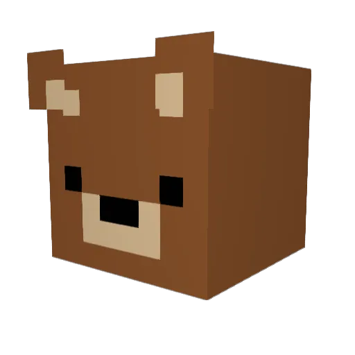 1Raine1 Minecraft avatar head, 3D render