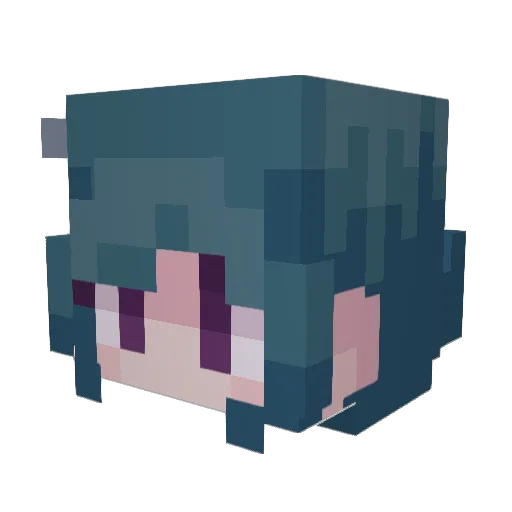 1Regulus Minecraft avatar head, 3D render