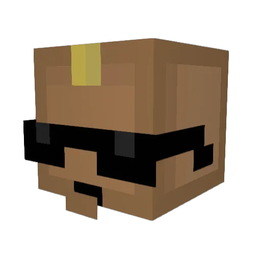 1Ricardo_1 Minecraft avatar head, 3D render