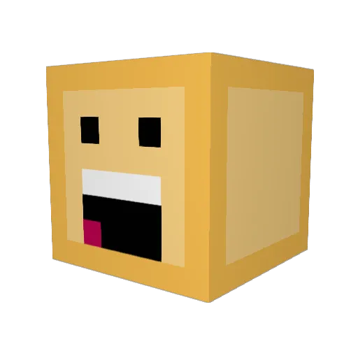 1SESH1 Minecraft avatar head, 3D render