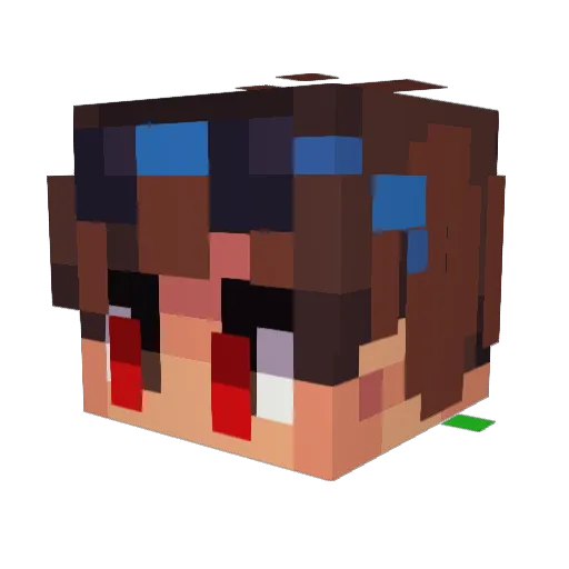 1STUD Minecraft avatar head, 3D render
