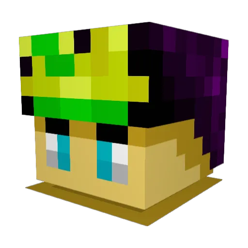 1Scooty1 Minecraft avatar head, 3D render