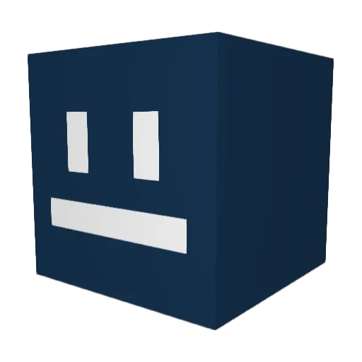1Scuffy Minecraft avatar head, 3D render