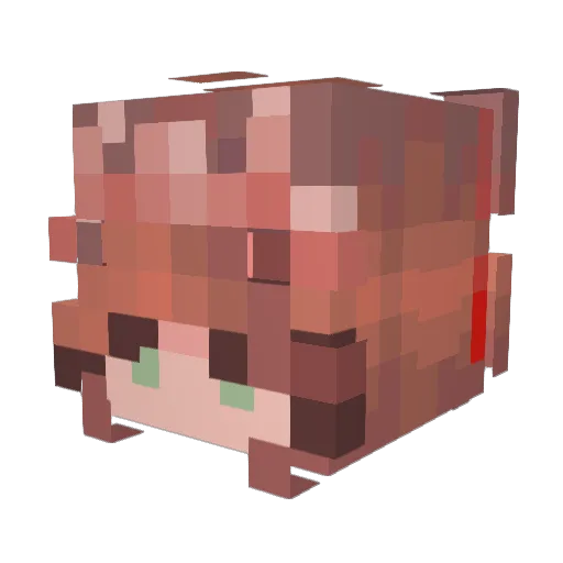 1SeulPoumon Minecraft avatar head, 3D render