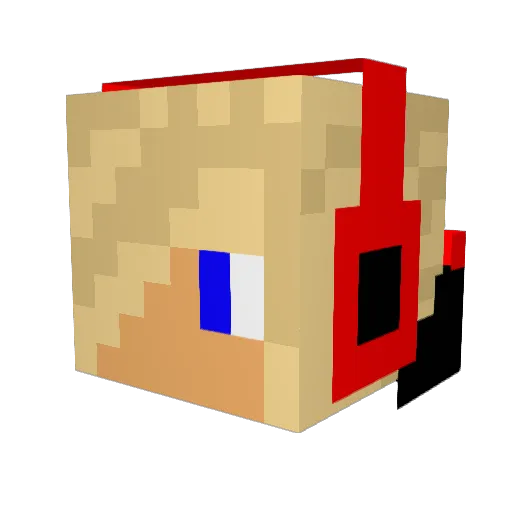 1Sh0t1Kill7 Minecraft avatar head, 3D render