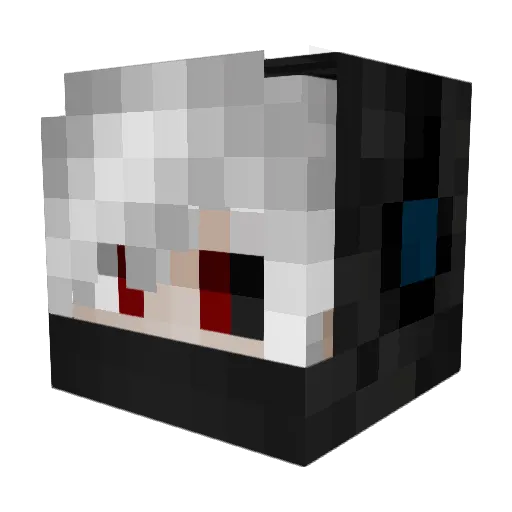 1Simonep Minecraft avatar head, 3D render